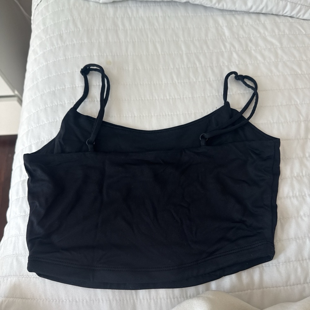 Forever 21 Charcoal Spaghetti Strap Top